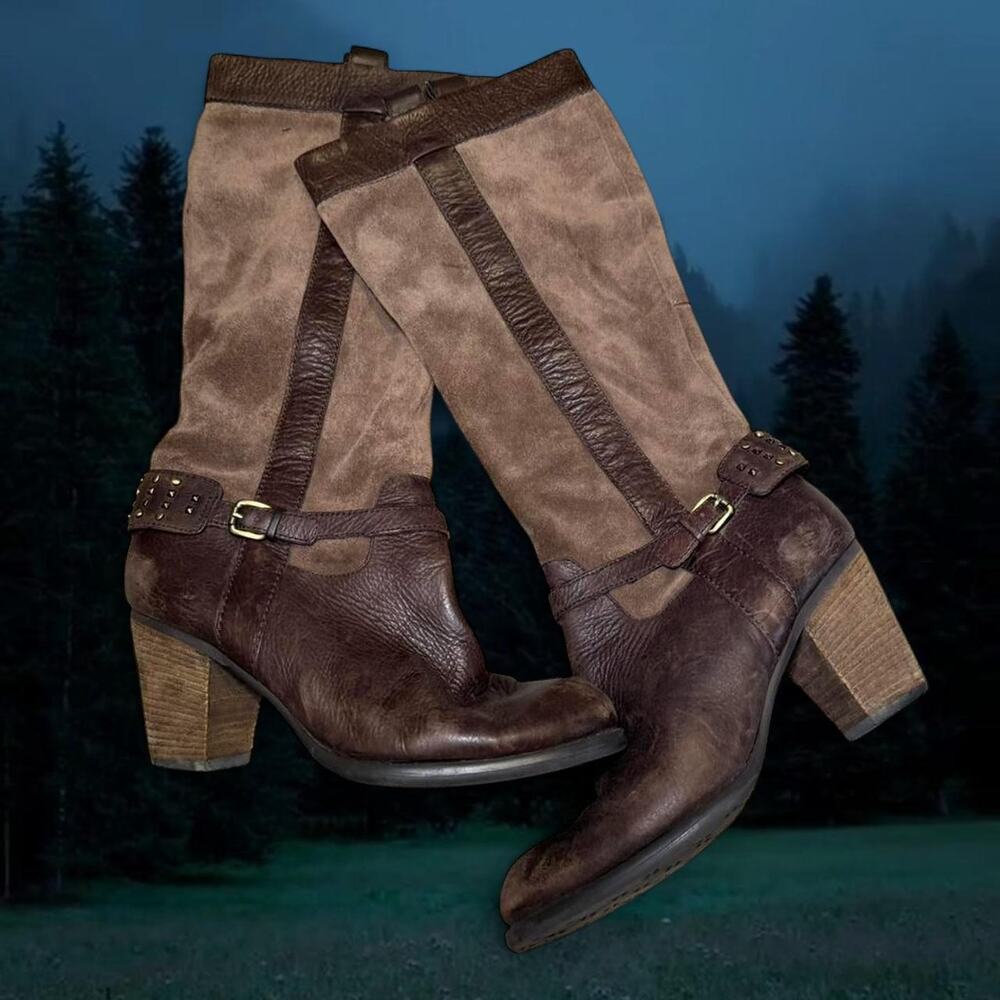 Naturalizer brown leather boots with